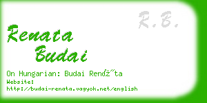 renata budai business card